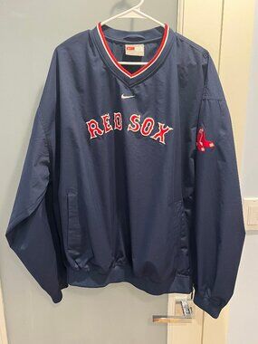 Vintage Nike Team Boston Red Sox Pullover Windbreaker Size XL